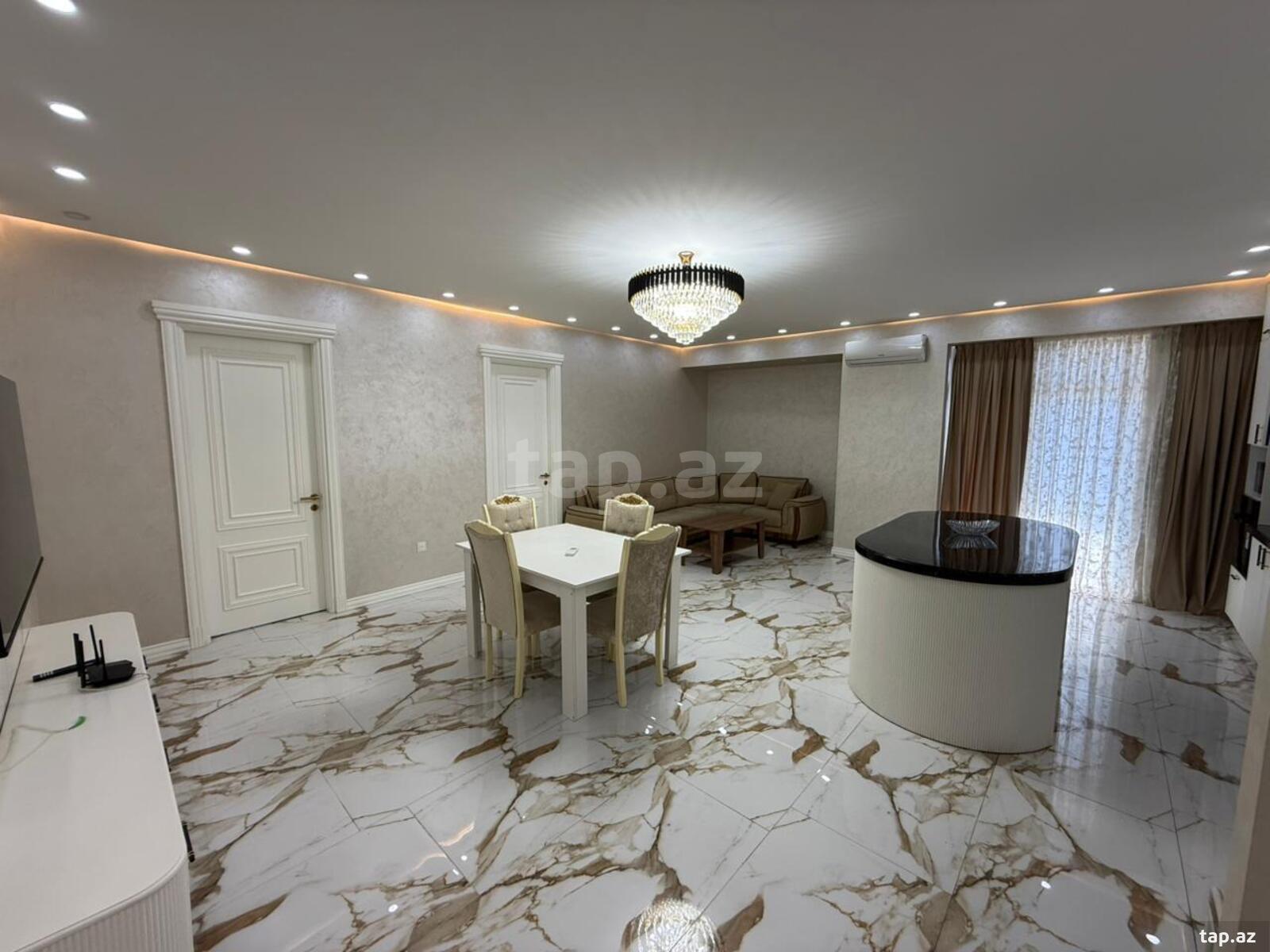 4-otaqlı yeni tikili kirayə verilir, Tbilisi pr., 150 m²