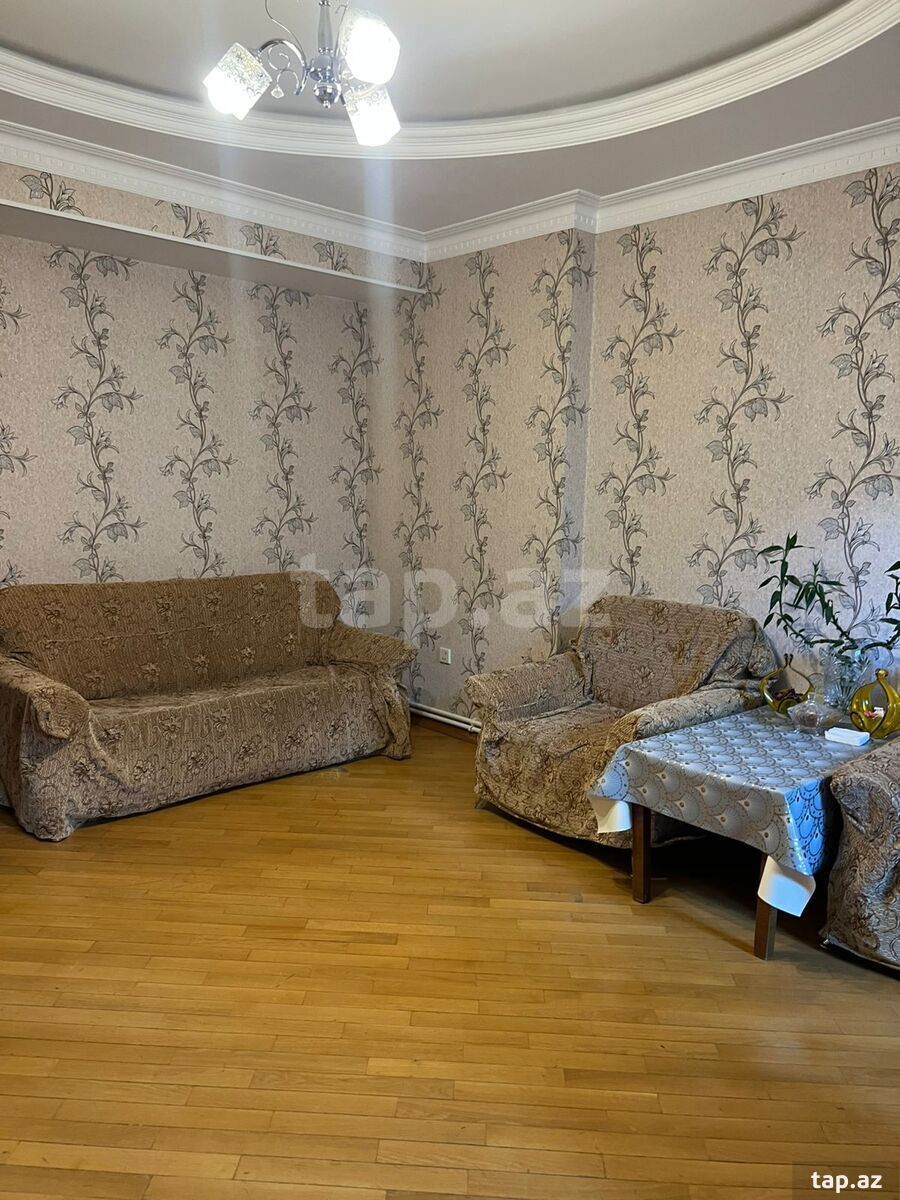 3-otaqlı mənzil kirayə verilir, Nəsimi r., 90 m²