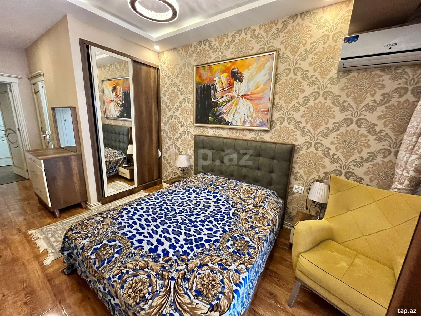 2-otaqlı yeni tikili kirayə verilir, Afiyəddin Cəlilov küç., 80 m² (9)