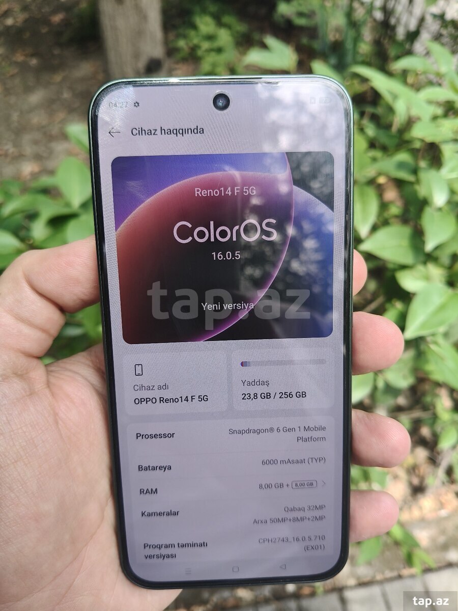 OPPO Reno 14 F Luminous Green 256GB/8GB (5)