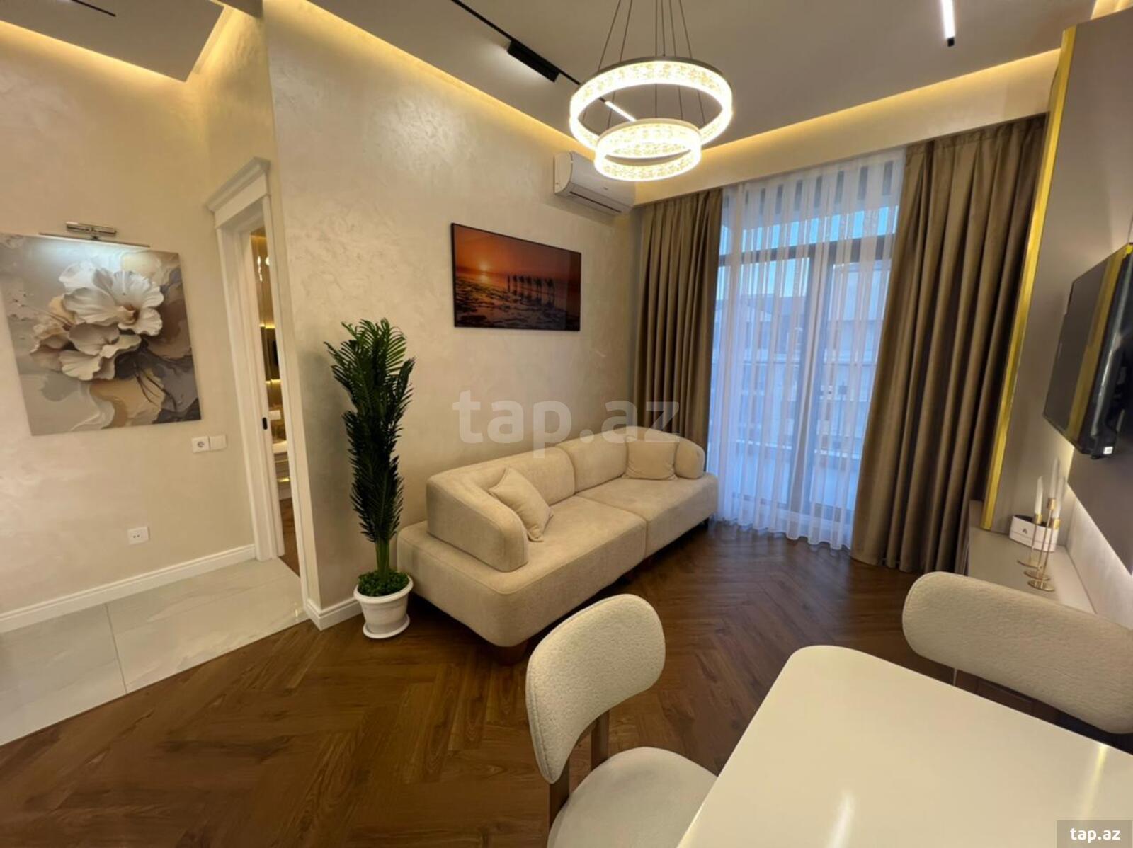 2-otaqlı yeni tikili, Ziya Bünyadov pr., 47 m²