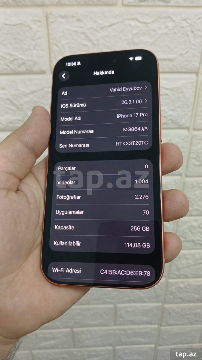 Apple iPhone 17 Pro Cosmic Orange 256GB/12GB
