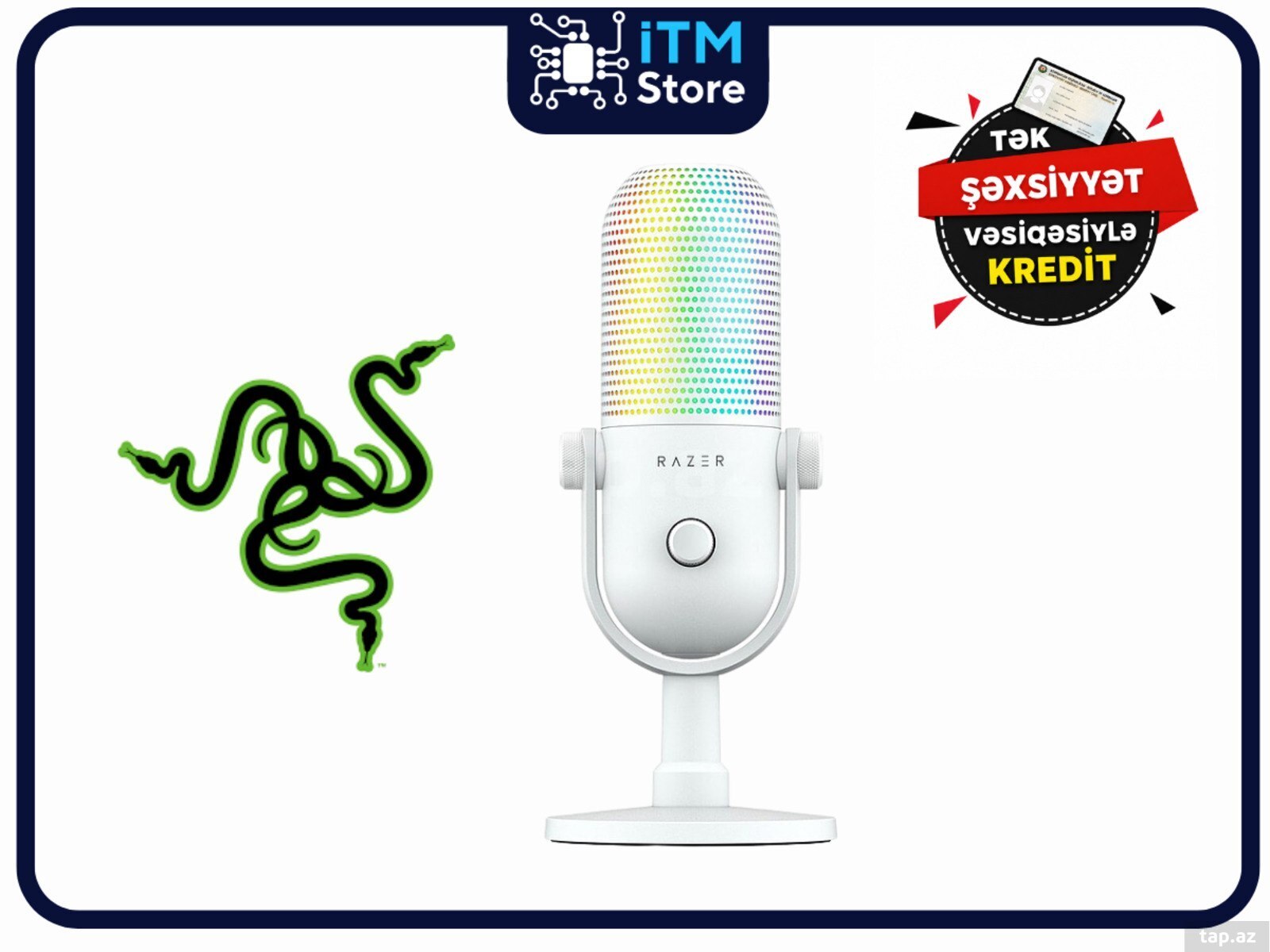 Mikrofon Razer Seiren V3 Chroma White