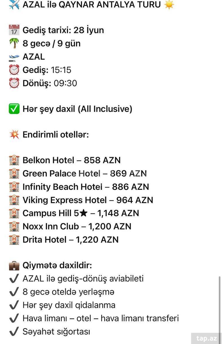 Antalya turu 
