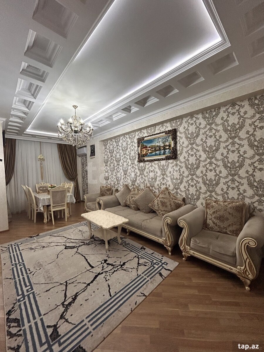 4-otaqlı yeni tikili kirayə verilir, H.Aslanov m., 124 m²