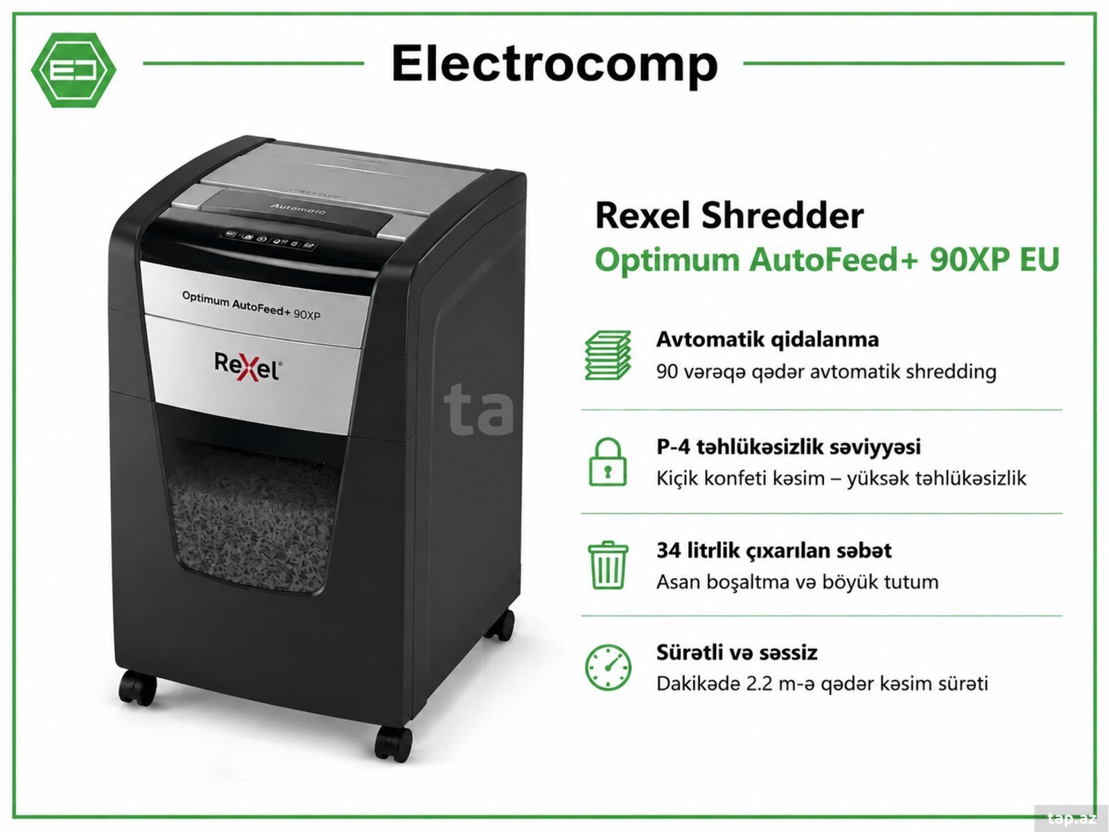 Rexel Optimum AutoFeed+ 90XP EU