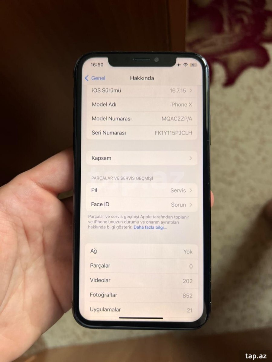 Apple iPhone X Space Gray 64GB/3GB (6)