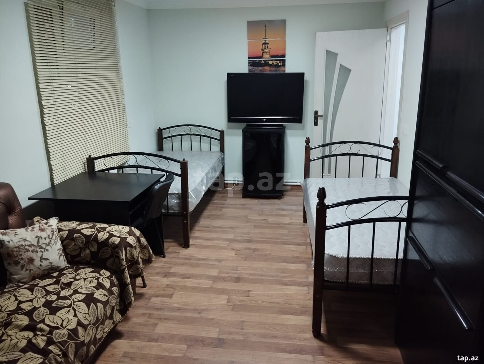 2-otaqlı mənzil kirayə verilir, Nəsimi r., 55 m²