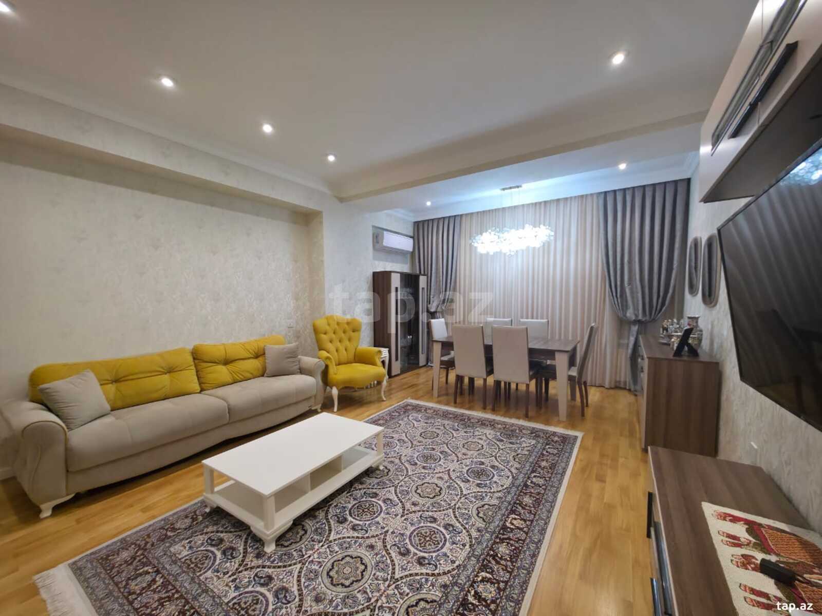 3-otaqlı yeni tikili kirayə verilir, Abbas Mirzə Şərifzadə küç., 135 m² (4)