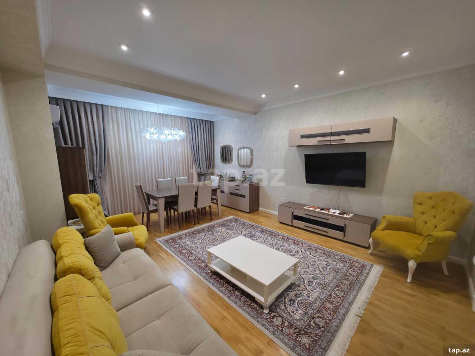 3-otaqlı yeni tikili kirayə verilir, Abbas Mirzə Şərifzadə küç., 135 m² (2)