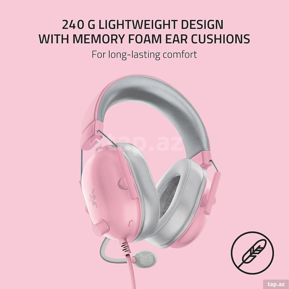 Razer BlackShark V2 X Gaming Headset, 7.1 Surround Sound Capable, TriForce 50mm Drivers, 3.5mm Jack, (3)