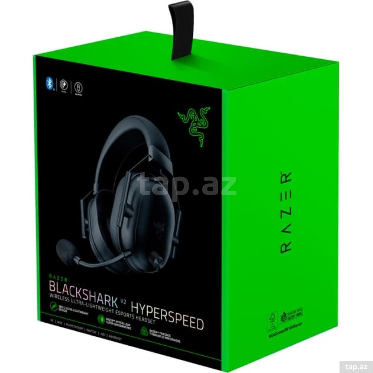 Oyun qulaqlığı Razer BlackShark V2 HyperSpeed, USB/WL, black (RZ04-04960100-R3M1)