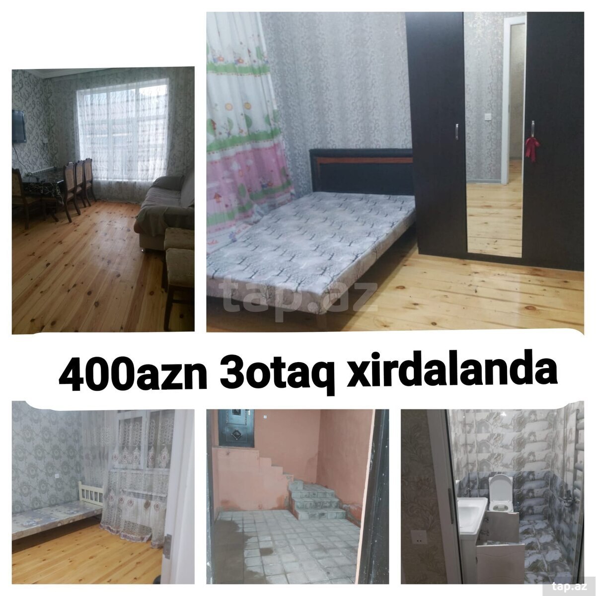 3-otaqlı yeni tikili kirayə verilir, Xırdalan ş., 60 m²