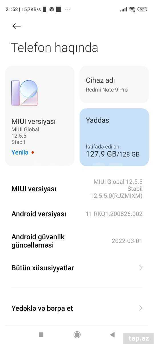 Xiaomi Redmi Note 9 Pro Glacier White 128GB/6GB (5)