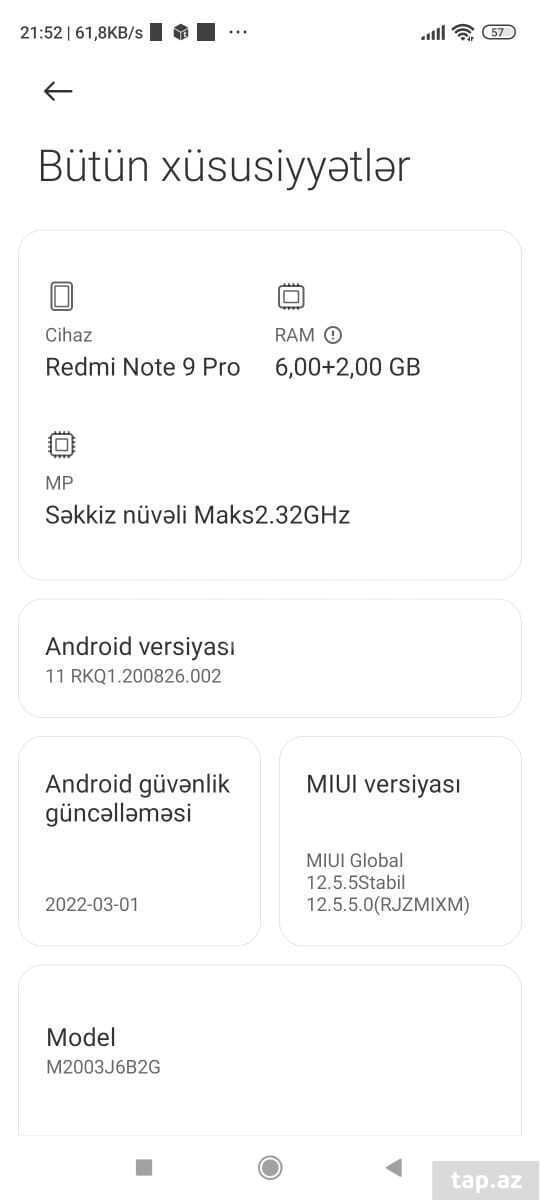 Xiaomi Redmi Note 9 Pro Glacier White 128GB/6GB (6)