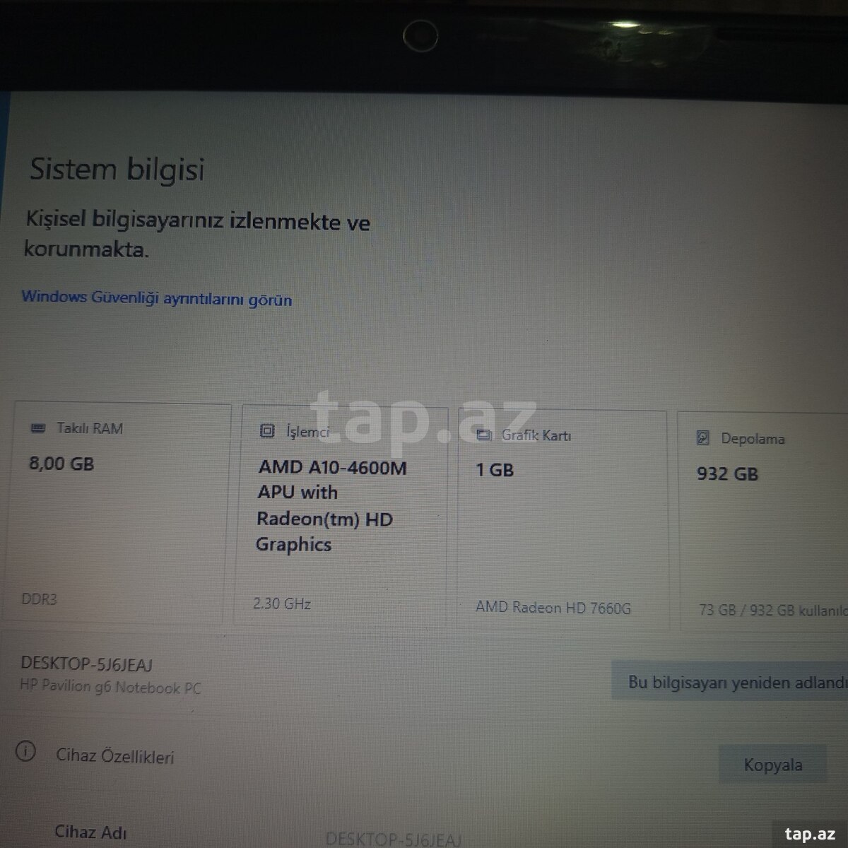 HP pavilion G6 noutbuku (3)