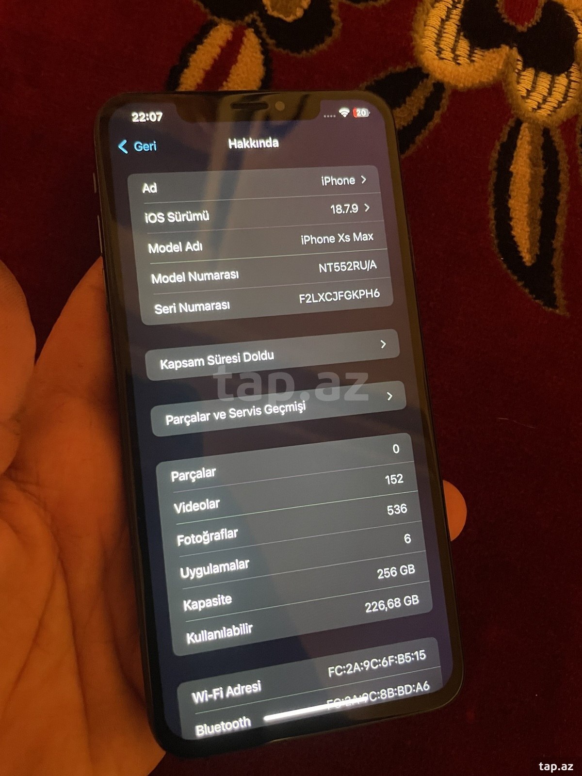Apple iPhone XS Max Silver 256GB/4GB (4)