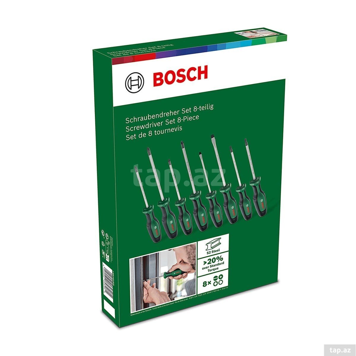 8 ədəd tornavida dəsti – Bosch 1 600 A02 BX8 (2)