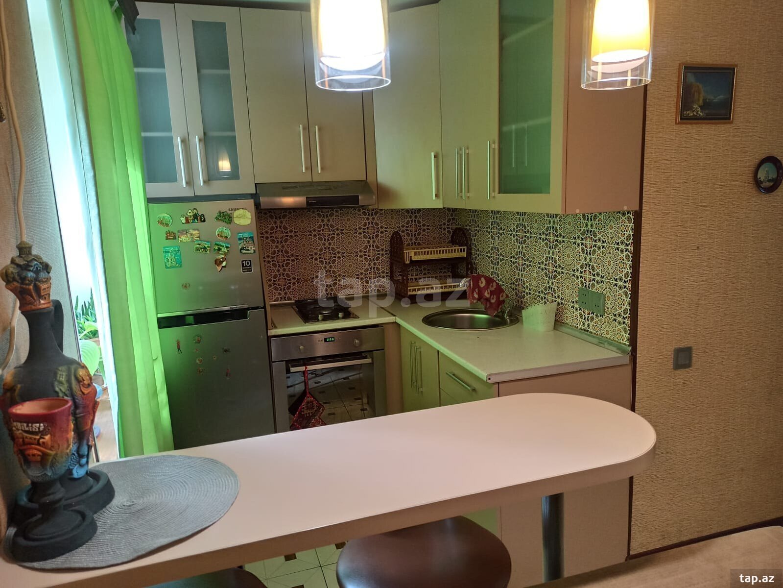 1-otaqlı mənzil kirayə verilir, E. Akademiyası m., 35 m² (5)