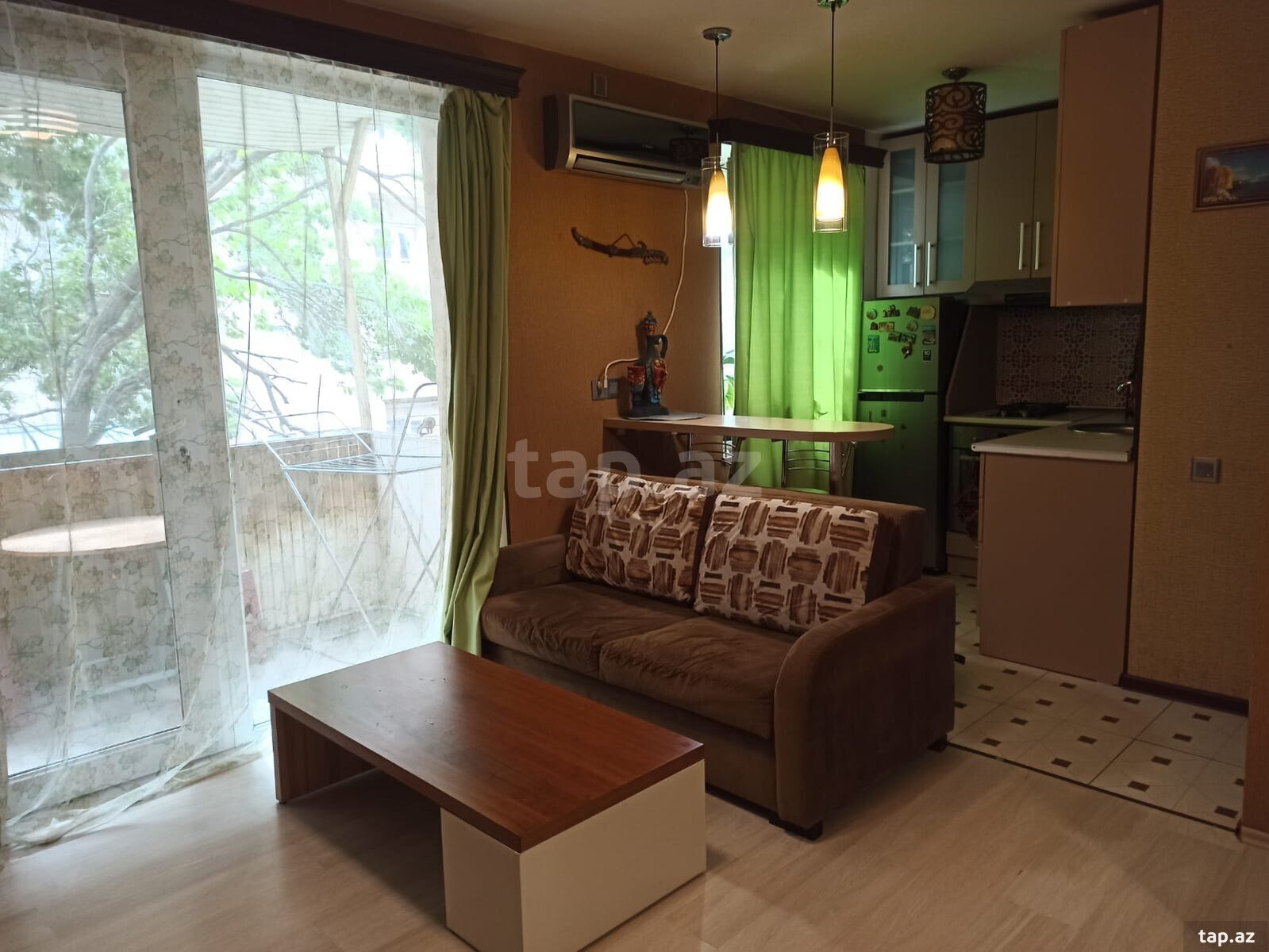 1-otaqlı mənzil kirayə verilir, E. Akademiyası m., 35 m² (17)