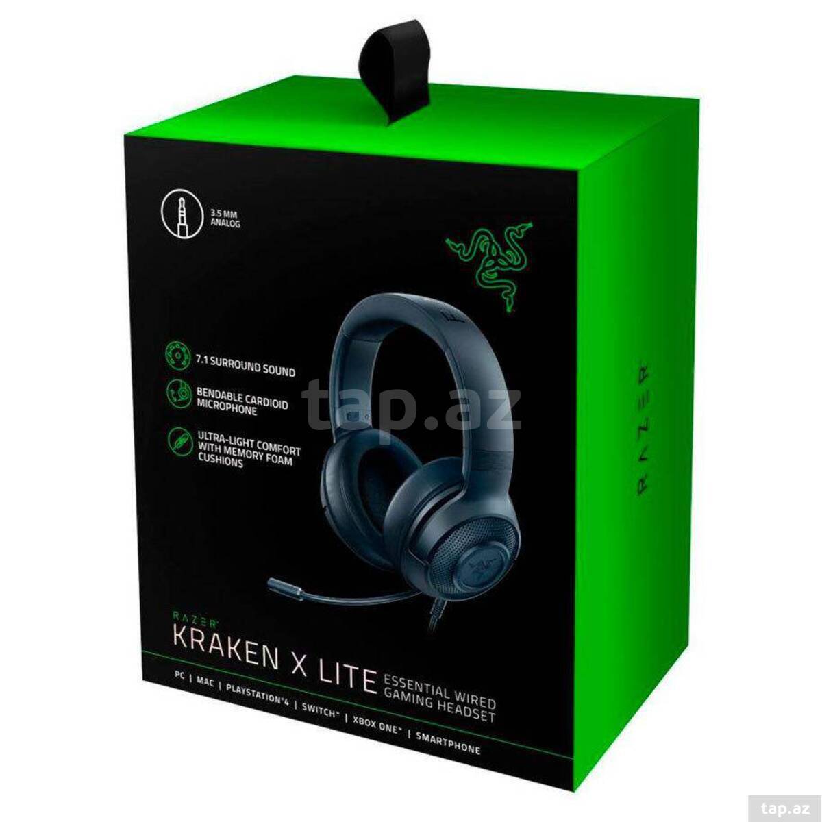Razer Gaming Headset Kraken X Lite 3.5mm Black