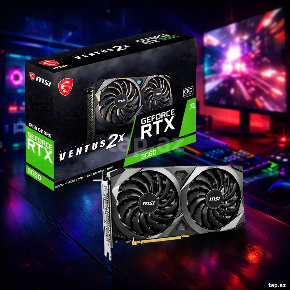Video kart "MSI GeForce RTX 3060 12GB 192-bit"