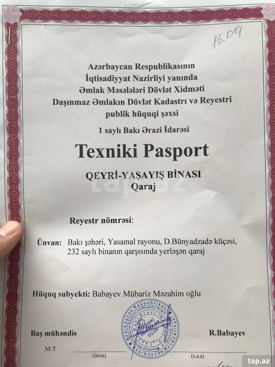 Qaraj, Yeni Yasamal qəs. (9)