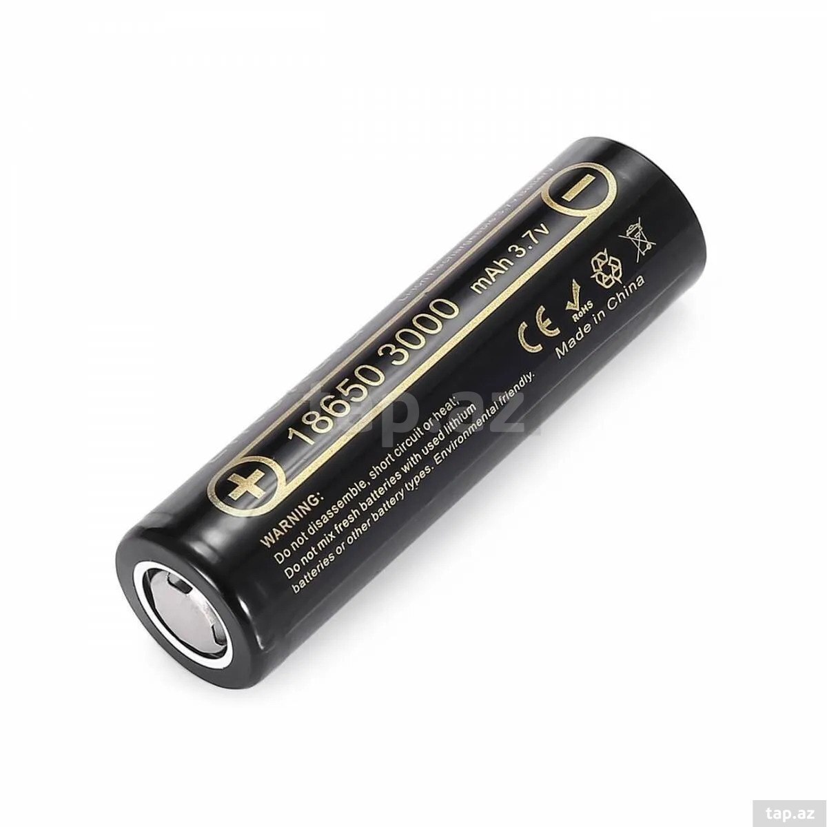 18650 3000mAh 3.7V Li-ion təkrar doldurulan batareyası (2)