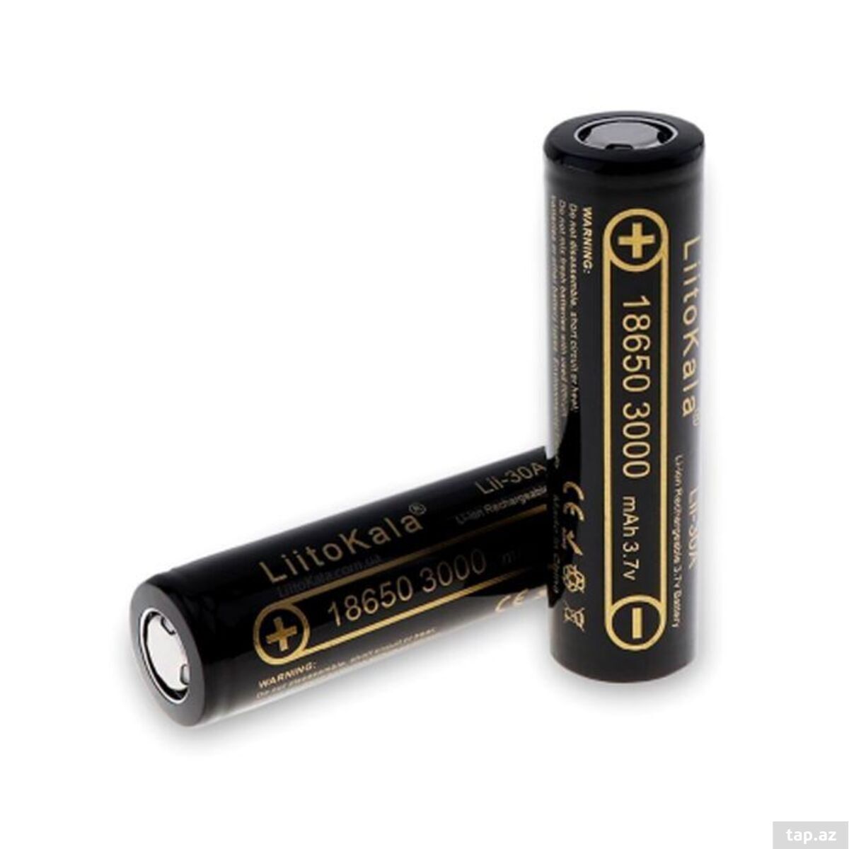 18650 3000mAh 3.7V Li-ion təkrar doldurulan batareyası