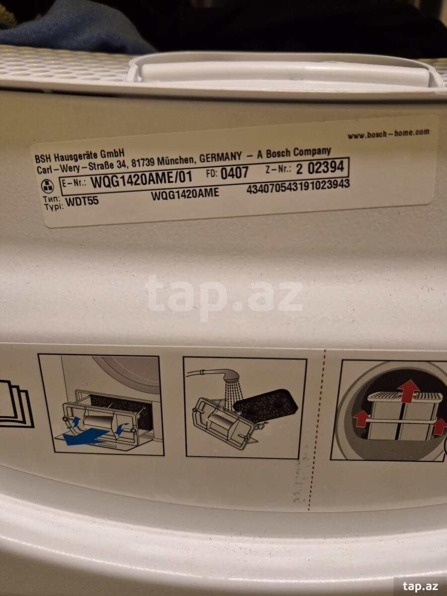 Paltarqurudan maşın Bosch WQG1420AME  (4)