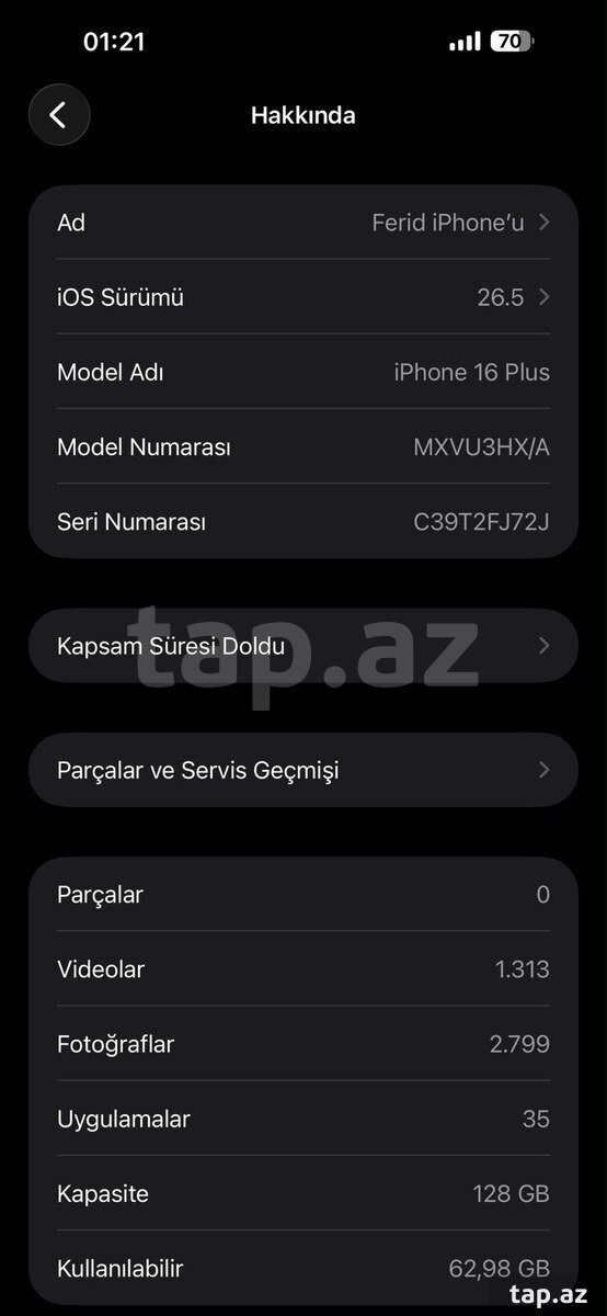 Apple iPhone 16 Plus Black 128GB/8GB (5)