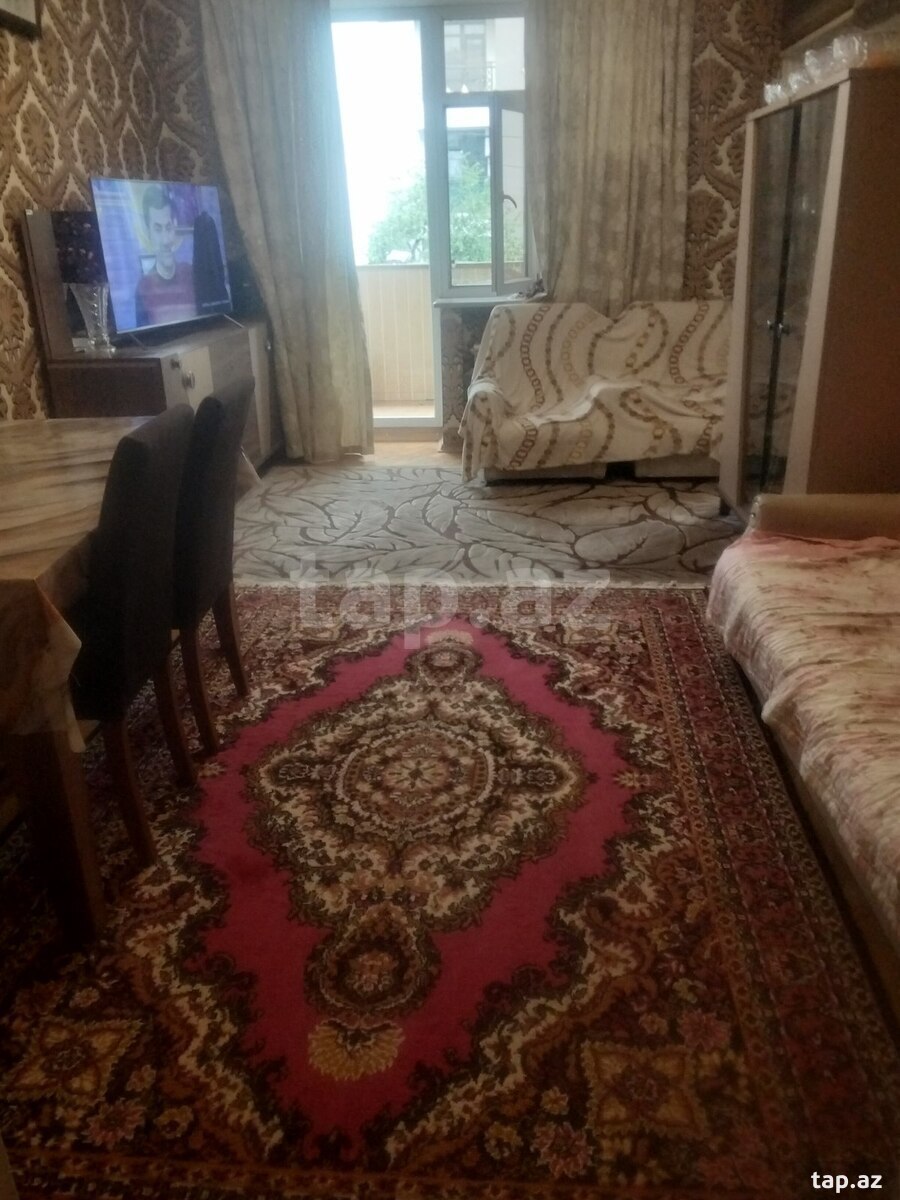 3-otaqlı mənzil, Qara Qarayev m., 58 m²