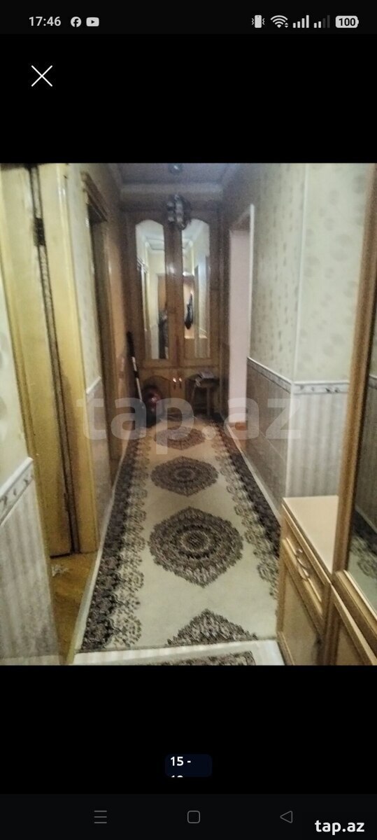 3-otaqlı mənzil, Qara Qarayev m., 58 m² (8)