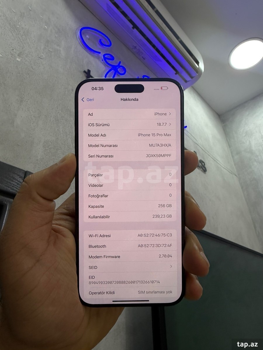 Apple iPhone 15 Pro Max Blue Titanium 256GB/8GB (4)