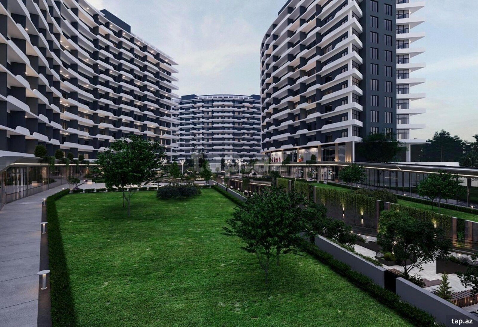 2-otaqlı yeni tikili, Biləcəri qəs., Greenville Residence YK., 79.38 m² (20)