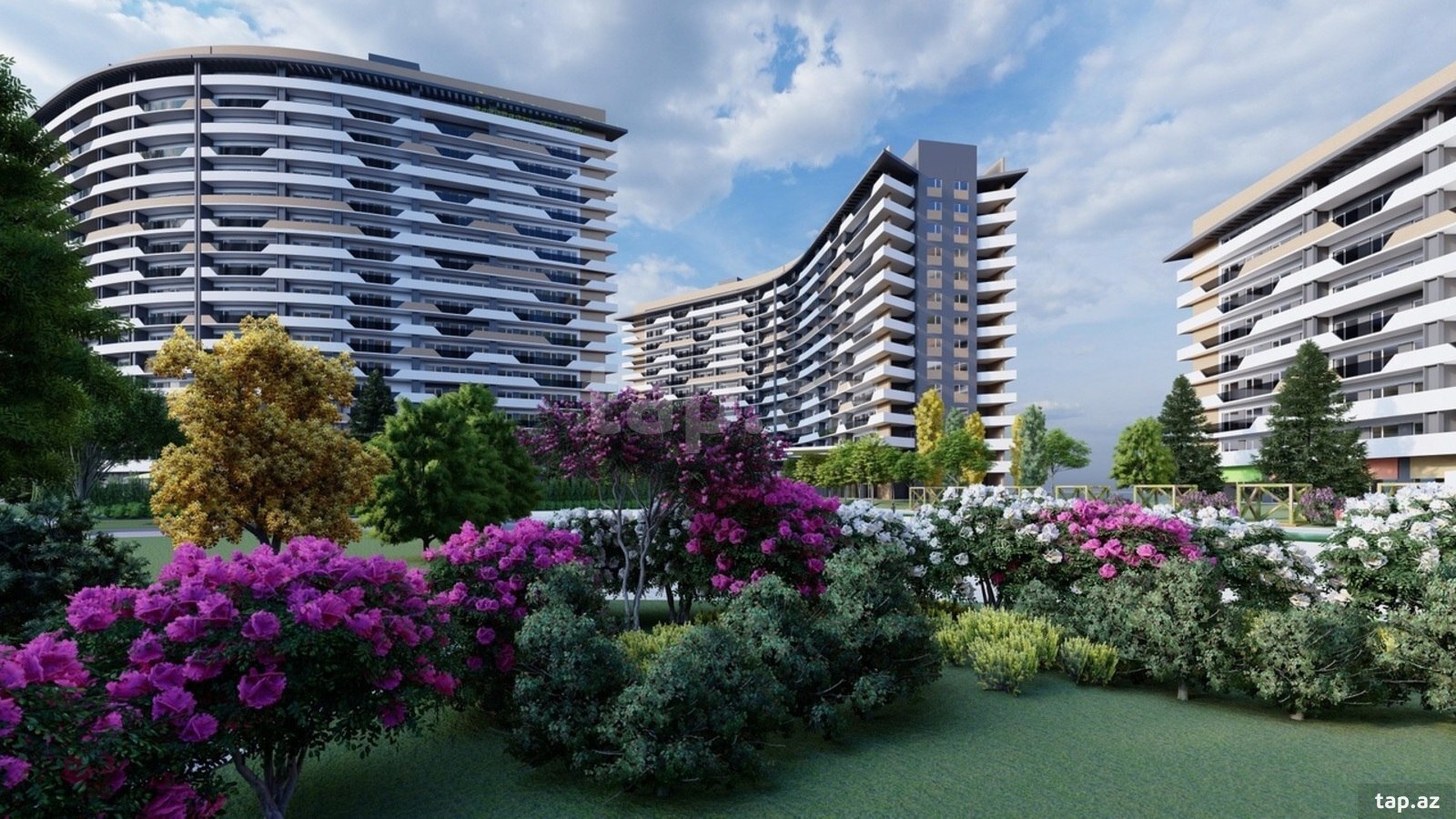 2-otaqlı yeni tikili, Biləcəri qəs., Greenville Residence YK., 79.38 m² (16)