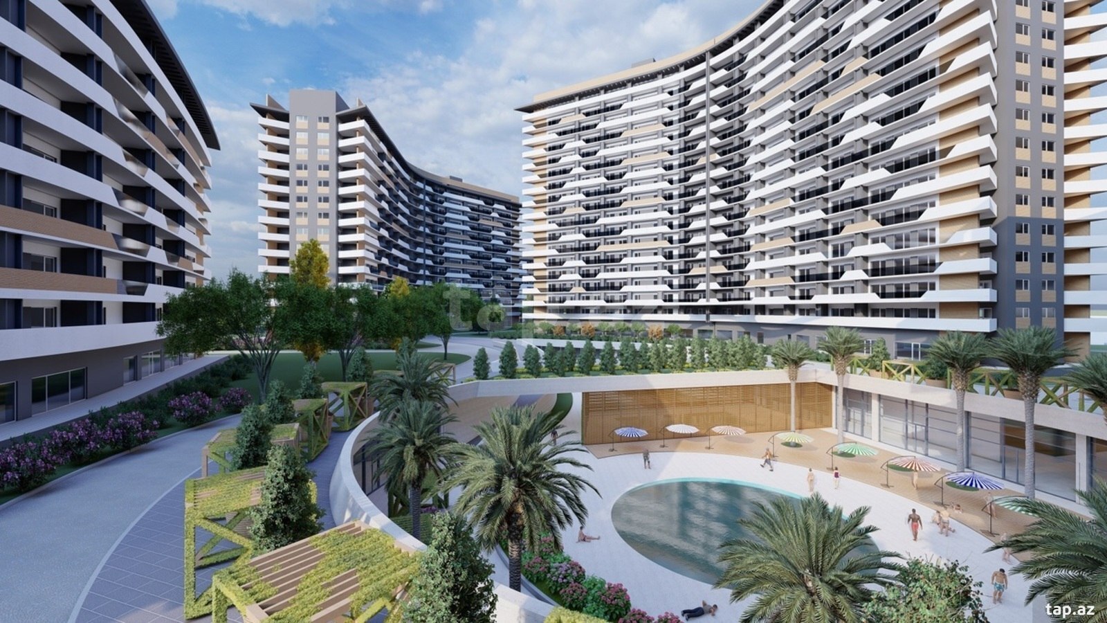 2-otaqlı yeni tikili, Biləcəri qəs., Greenville Residence YK., 79.38 m² (21)