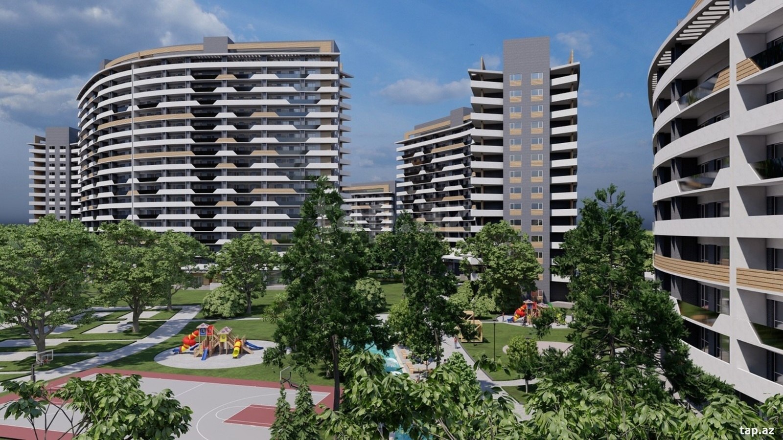2-otaqlı yeni tikili, Biləcəri qəs., Greenville Residence YK., 79.38 m² (22)