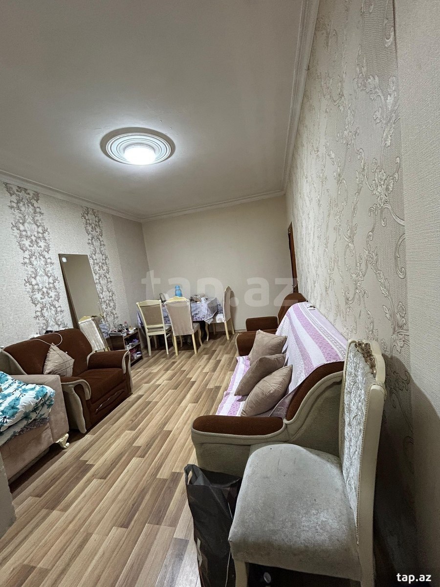 2-otaqlı mənzil kirayə verilir, Memar Əcəmi m., 40 m²