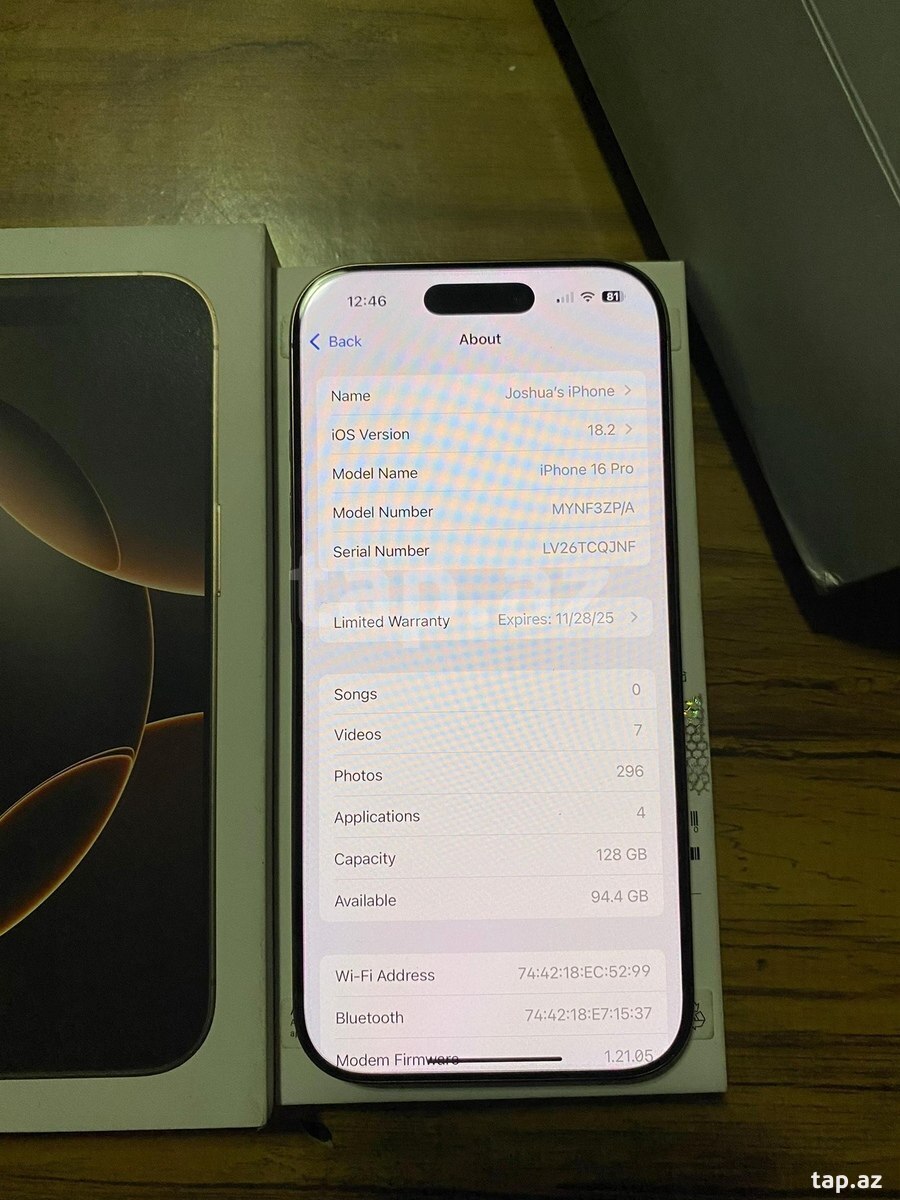 Apple iPhone 16 Pro Desert Titanium 128GB/8GB (3)