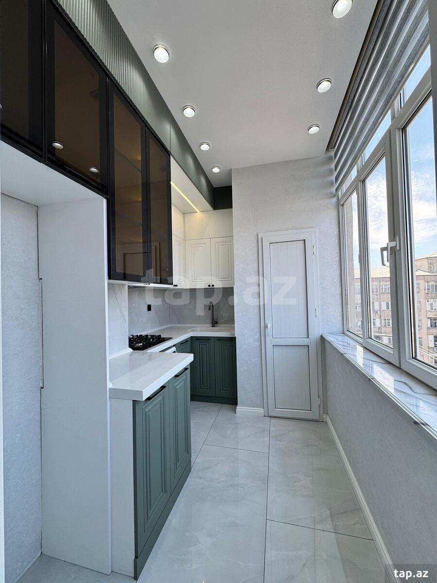 2-otaqlı yeni tikili, Həzi Aslanov m., 55 m² (10)