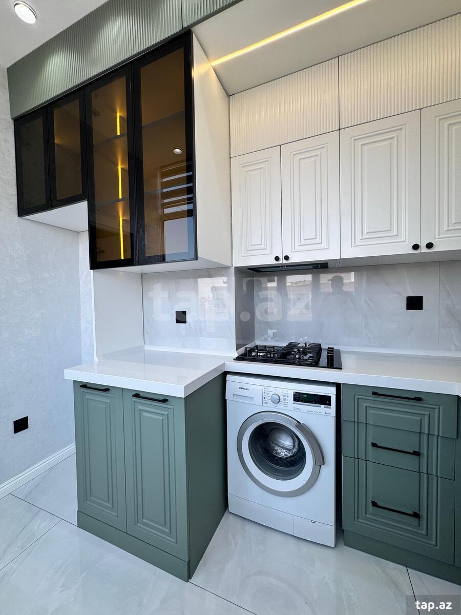 2-otaqlı yeni tikili, Həzi Aslanov m., 55 m² (9)