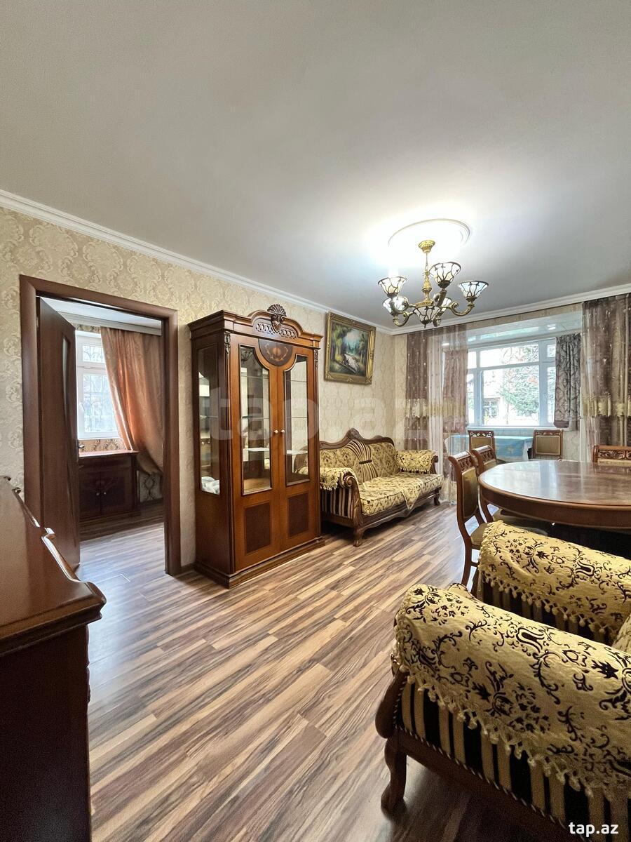 3-otaqlı mənzil kirayə verilir, E.Akademiyası m., 70 m²