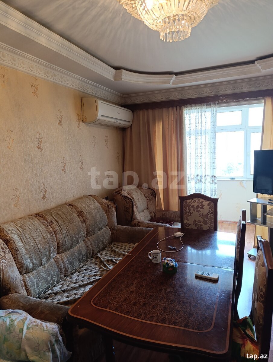 2-otaqlı mənzil kirayə verilir, Əhmədli m., 80 m²