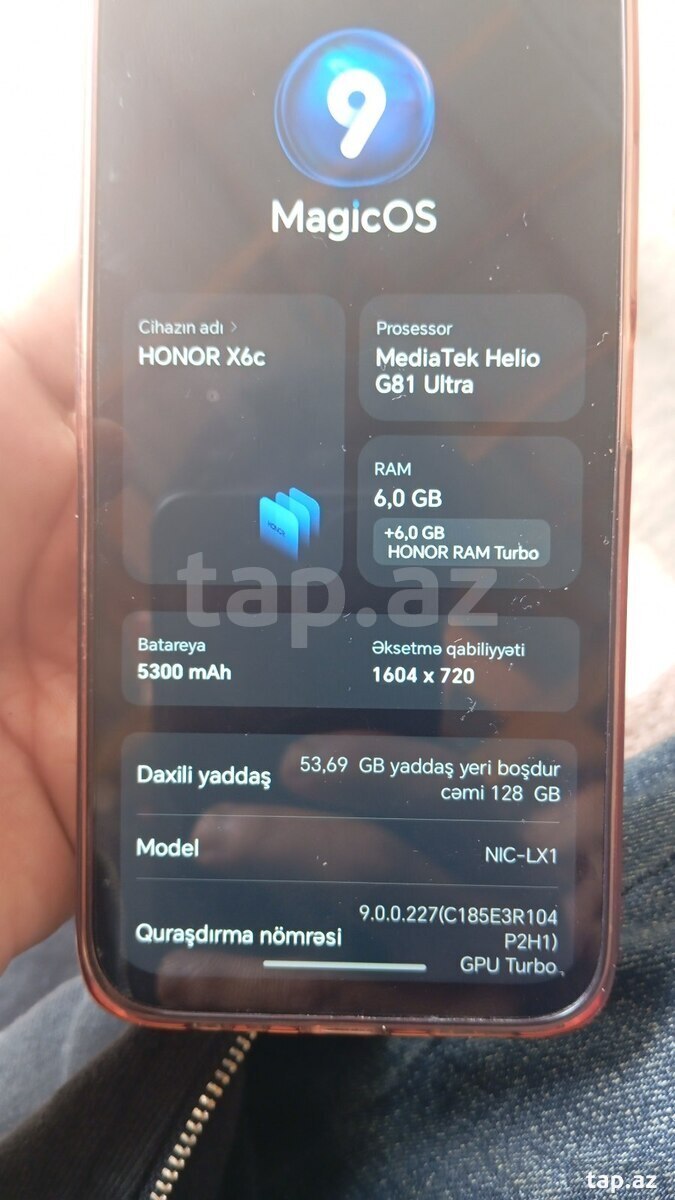 Honor X6c Moonlight White 128GB/6GB (2)