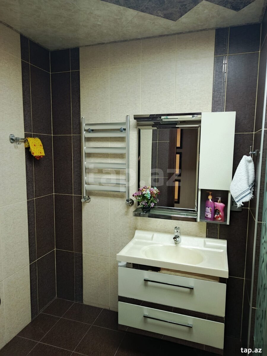 3-otaqlı yeni tikili kirayə verilir, 8 Noyabr m., 115 m² (17)