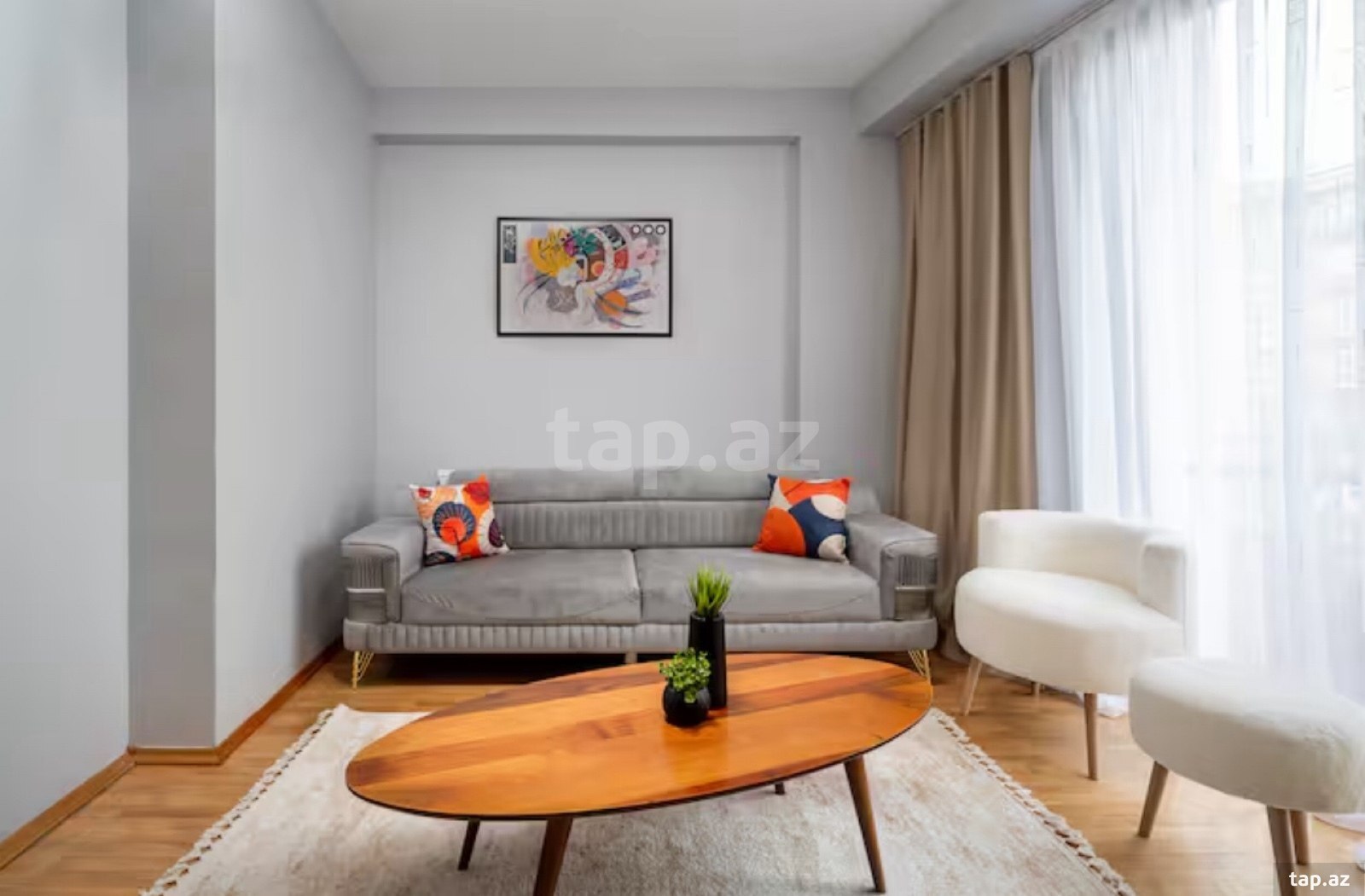 1-otaqlı yeni tikili kirayə verilir, Təbriz küç., 55 m² (5)