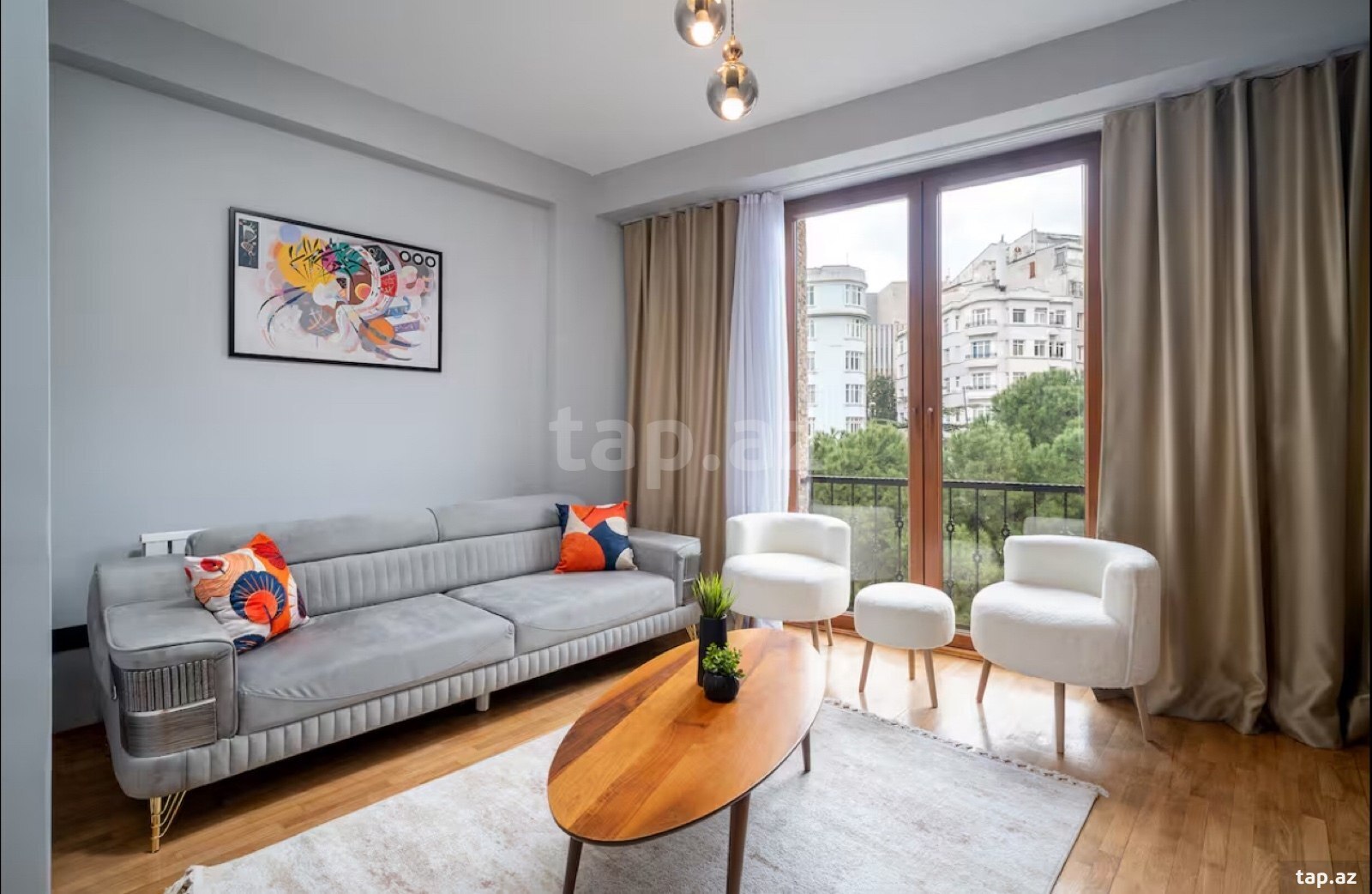 1-otaqlı yeni tikili kirayə verilir, Təbriz küç., 55 m²