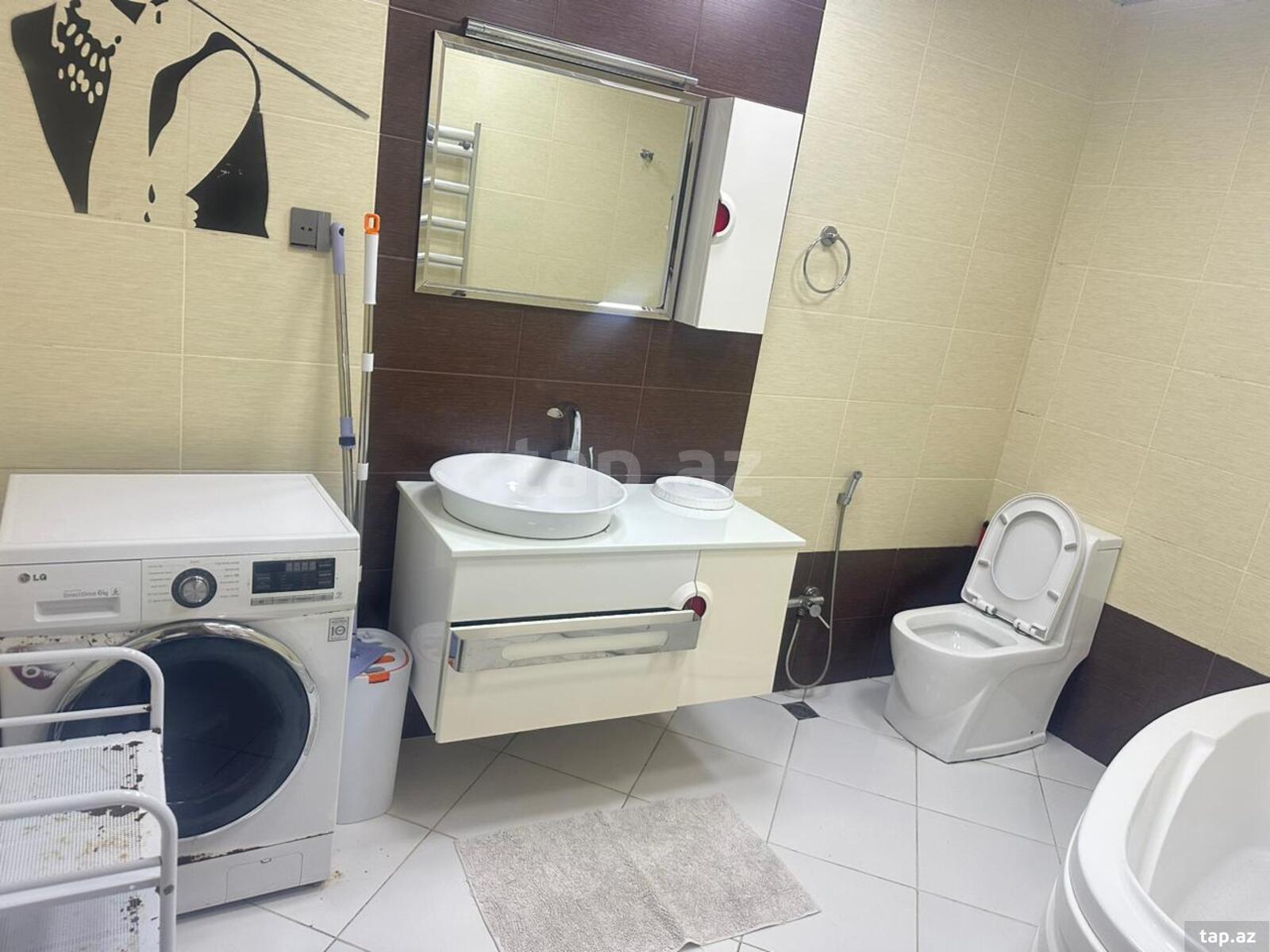 2-otaqlı yeni tikili kirayə verilir, Yeni Günəşli qəs., 65 m² (15)