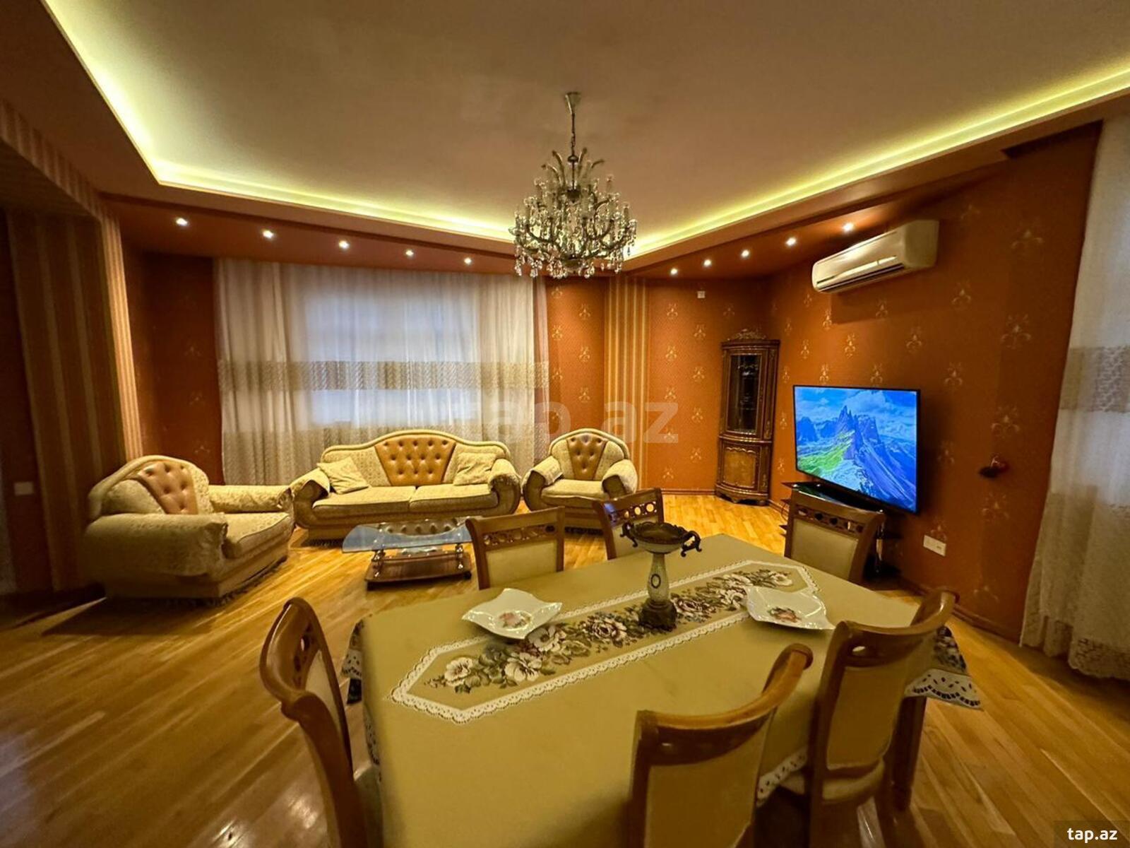 3-otaqlı yeni tikili kirayə verilir, Elmlər Akademiyası m., 130 m² (4)